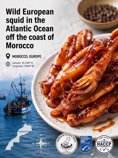 🦑BBQ Roasted Whole Squid Snack – Ready to Eat, Individually Wrapped-Jani