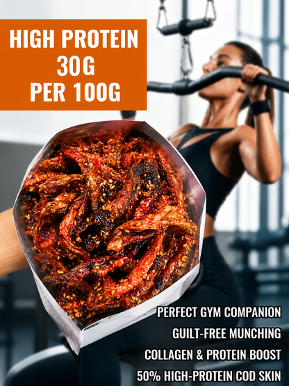 🌶️Premium Crispy Spicy Cod Skin Snack | Crunchy Seafood Chips-Jani