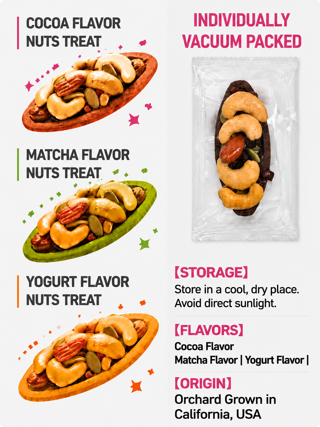 🍪Premium Crispy Almond Cashew Cookies – Roasted Nut Snack with Cocoa, Matcha & Original Flavors-Jani
