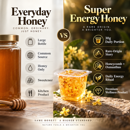 Daily Natural Energy Ritual from Rare Honey Sources