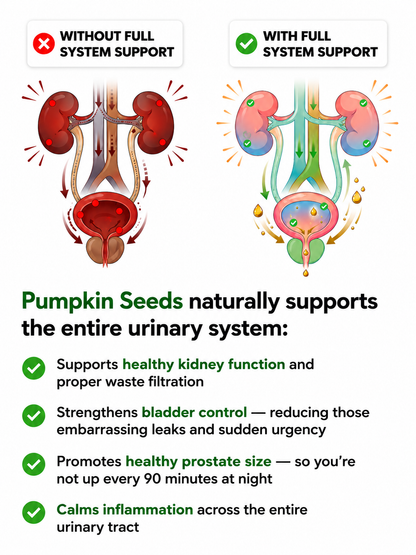 Pumpkin seed brittle – naturally strengthens the kidneys and protects the bladder from the inside out.